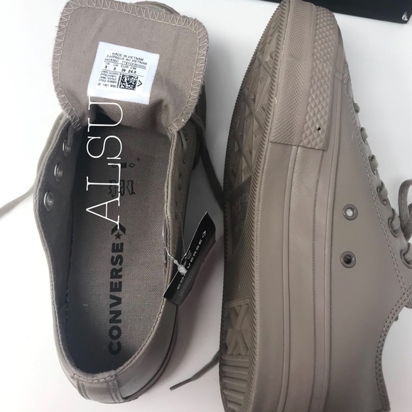 NWT Converse Ctas Lift OX Sepia Stone W AUTHENTIC - Picture 7 of 8